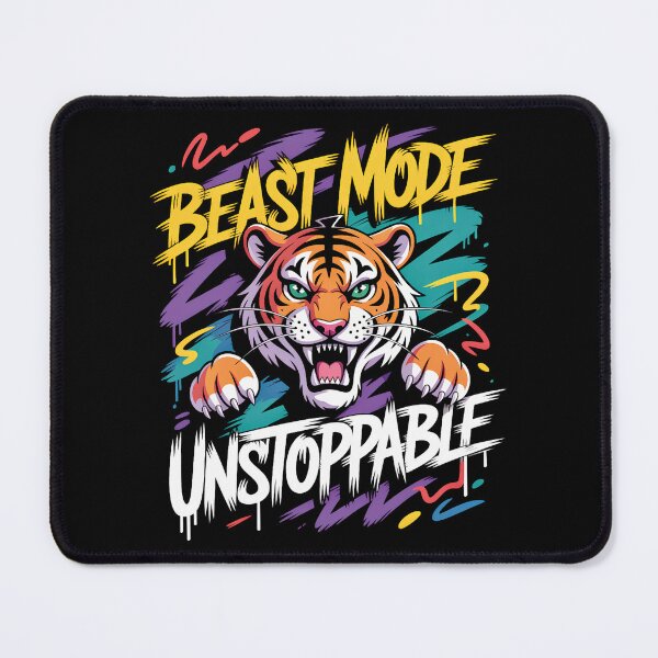 Item preview, Fierce Tiger Graffiti Workout Motivation Design designed and sold by Taans-Creation.