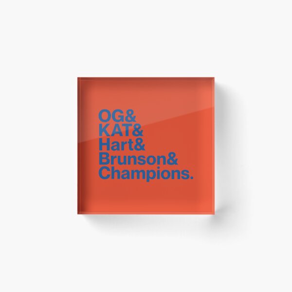 Item preview, OG Anunoby, Jalen Brunson, New York Knicks 2026 World Champions, Jalen Brunson Josh Hart OG Anunoby KAT Karl-Anthony Towns Orange - New York Knicks designed and sold by Holdmera.