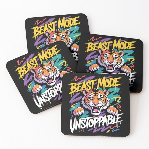 Item preview, Fierce Tiger Graffiti Workout Motivation Design designed and sold by Taans-Creation.