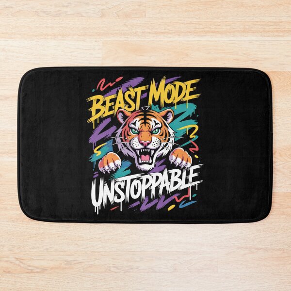 Item preview, Fierce Tiger Graffiti Workout Motivation Design designed and sold by Taans-Creation.