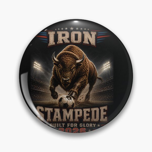 Item preview, Iron Stampede Built For Glory 2026 Bison Soccer Fan Shirt | Patriotic American Sports Mascot designed and sold by Prime legend .