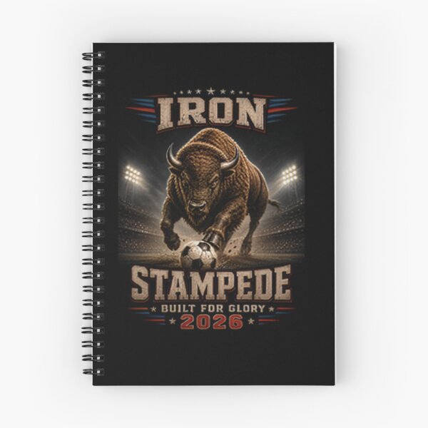 Item preview, Camiseta de aficionado al fútbol Iron Stampede Built For Glory 2026 Bison | Mascota deportiva patriótica estadounidense designed and sold by Prime legend .