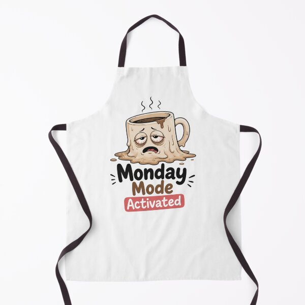 Item preview, Monday Mode Activated – Exhausted Melting Coffee Mug Sticker designed and sold by Rosa Studio.