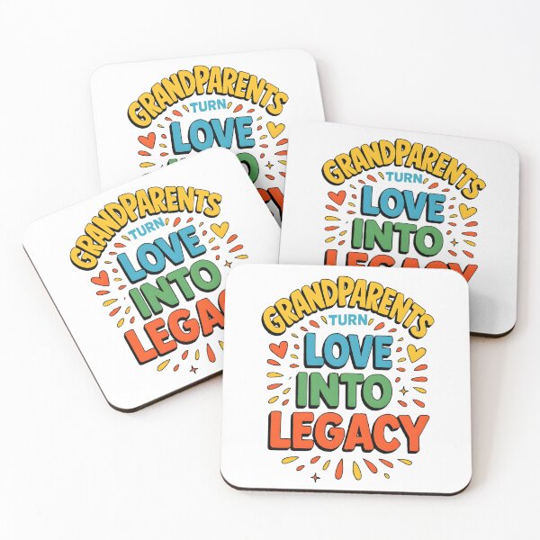 Item preview, Grandparents Turn Love Into Legacy Retro Typography designed and sold by Nuvoro Gifts.