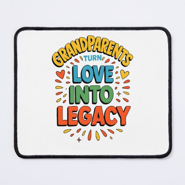 Item preview, Grandparents Turn Love Into Legacy Retro Typography designed and sold by Nuvoro Gifts.