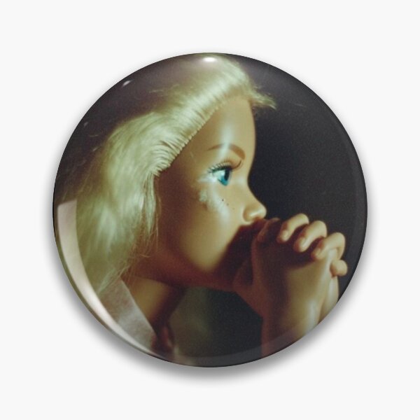 Item preview, Sad Funny reaction Barbie meme sticker gif pray hands designed and sold by sloppydesignss.