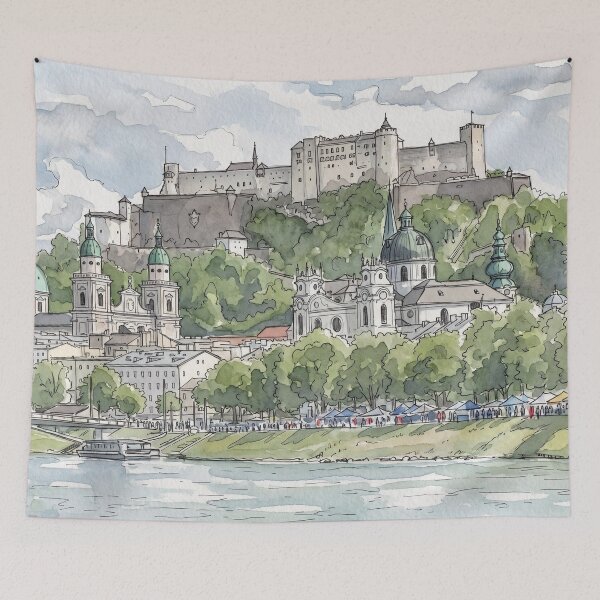 Item preview, Salzburg, Hohensalzburg Fortress designed and sold by sid1802.