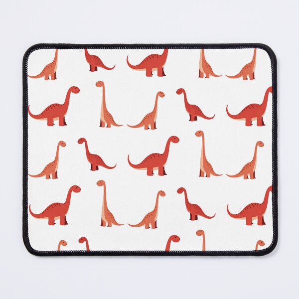 Item preview, Red Long Necked Dinosaurs in Various Poses designed and sold by Prints by Mat.
