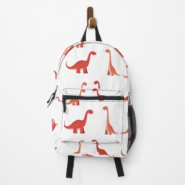 Item preview, Red Long Necked Dinosaurs in Various Poses designed and sold by Prints by Mat.