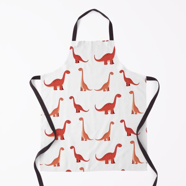 Item preview, Red Long Necked Dinosaurs in Various Poses designed and sold by Prints by Mat.