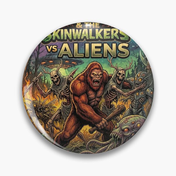 Item preview, Bigfoot & The Skinwalkers vs Aliens – Issue #3 Retro Horror Sci-Fi Comic Cover designed and sold by redsharkuk.