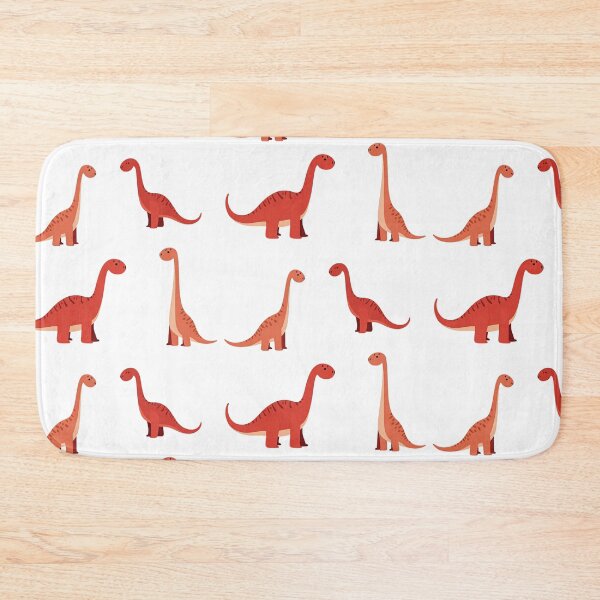 Item preview, Red Long Necked Dinosaurs in Various Poses designed and sold by Prints by Mat.