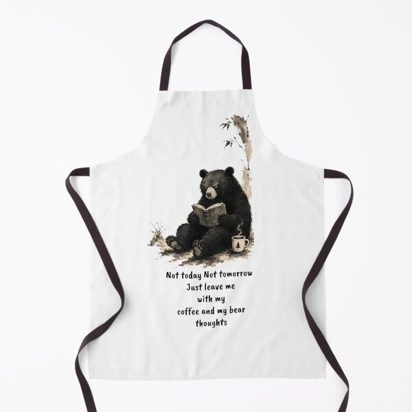 Item preview, Not Today Not Tomorrow — Grumpy Bear Coffee Book Funny Quote T-Shirt & Art Print designed and sold by AbderraimArt.