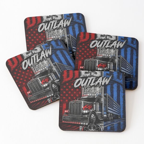 Item preview, Diesel Outlaw Patriot Edition | Red White Blue Big Rig Trucker Shirt designed and sold by Diesel outlaw .