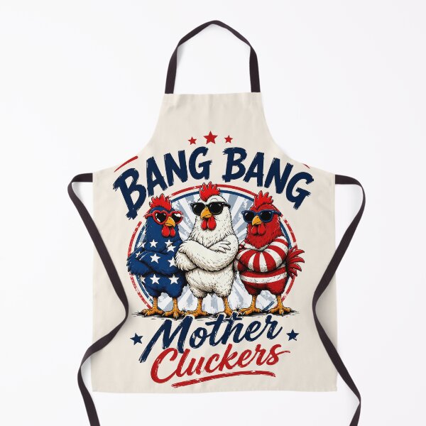 Item preview, Patriotic Chicken Trio - Bang Bang Mother Cluckers - Funny 4th Of July designed and sold by legendaryskins.
