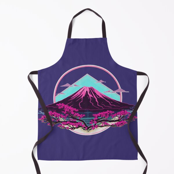 Item preview, Retro Fuji — Vaporwave Mount Fuji with Cherry Blossoms designed and sold by kummo-0319.