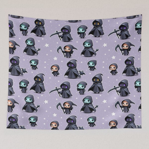 Item preview, Cute Chibi Grim Reaper Pop art designed and sold by krazzyremo.