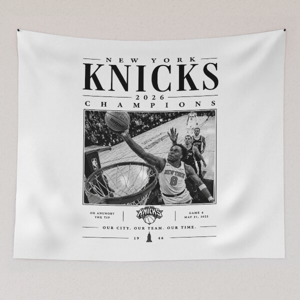 Item preview, OG Anunoby, Jalen Brunson, New York Knicks 2026 World Champions, Jalen Brunson Josh Hart OG Anunoby KAT Karl-Anthony Towns Orange - New York Knicks designed and sold by Holdmera.