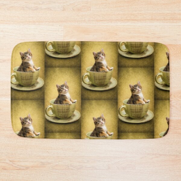 Item preview, Kitten in a Vintage Teacup designed and sold by Kimberly Palmer.