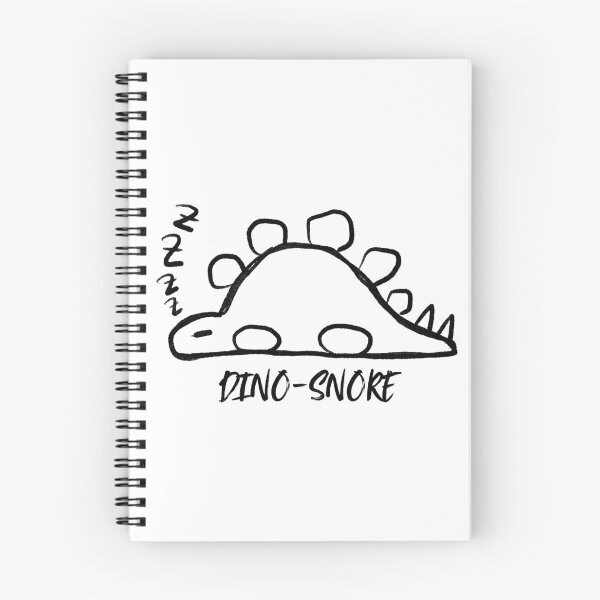 Item preview, Snoring Dino Dino-Snore (pun) Doodle designed and sold by AlameaDesign.