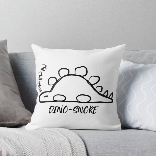 Item preview, Snoring Dino Dino-Snore (pun) Doodle designed and sold by AlameaDesign.