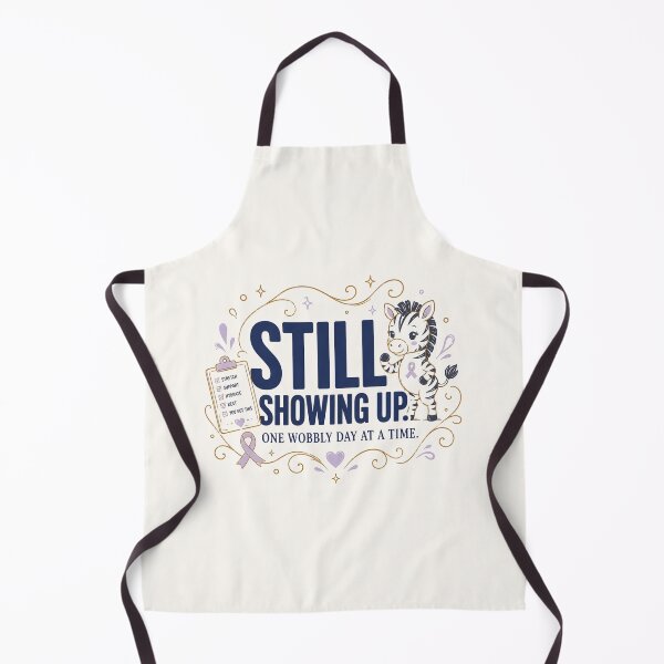 Item preview, Still Showing Up - One Wobbly Day at a Time | EDS Awareness Zebra Design designed and sold by BlackSector77.