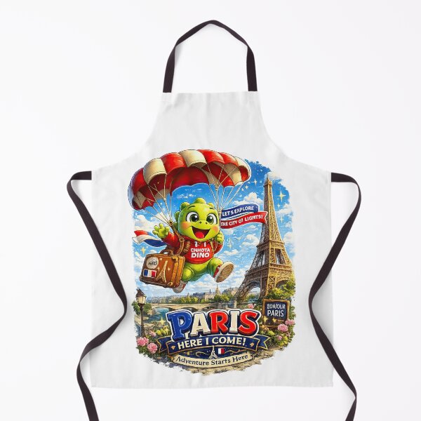 Item preview, Chhota Dino in Paris – Cute Dinosaur River Cruise Adventure with Eiffel Tower, France Travel Kids Design designed and sold by MeeraArts&Crafts.