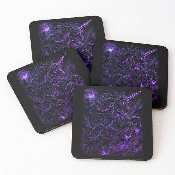 Item preview, ⚡ ELEMENTAL UNICORNS COLLECTION - SHADOW designed and sold by WheelieGdArt.