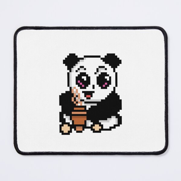 Item preview, Cute Kawaii Panda Drinking Coffee - Happy Anime Bear with Coffee designed and sold by RetroRlx.