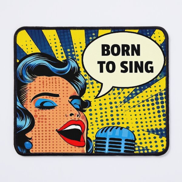 Item preview, Retro Pop Art Singer - International Music Day designed and sold by Art-Arcade6.