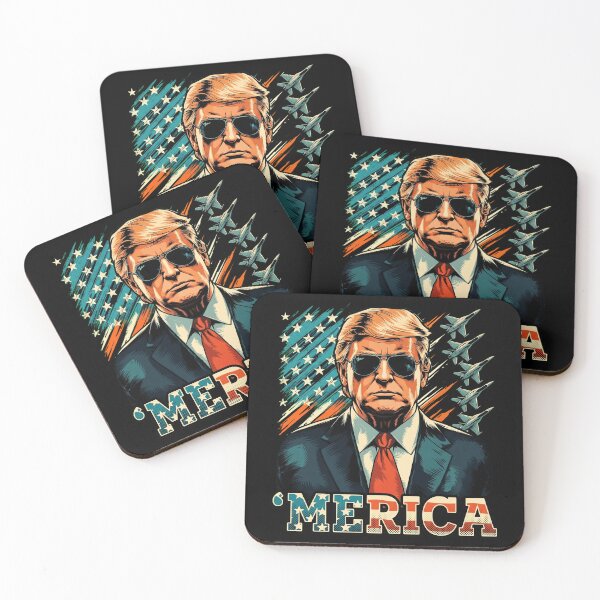 Item preview, 'Merica Patriotic Blonde Politician USA Flag 4th of July designed and sold by Vermanartist.