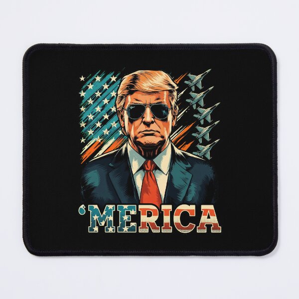 Item preview, 'Merica Patriotic Blonde Politician USA Flag 4th of July designed and sold by Vermanartist.