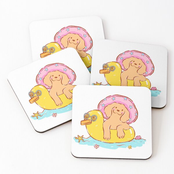 Item preview, Golden retriever on holiday at the sea designed and sold by OtterFactory.