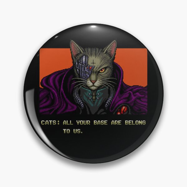 Item preview, CATS All Your Base Retro Gaming Cat Meme designed and sold by extrisiceye.