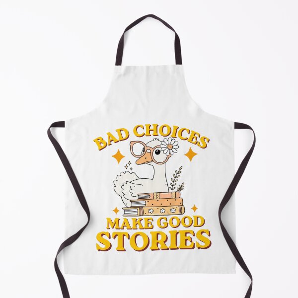 Item preview, Bad Choices Make Good Stories Goose with Glasses on Books designed and sold by BornBorn.