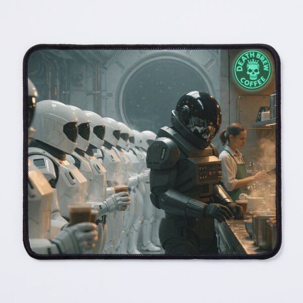 Item preview, Death Star Coffee Shop #1 designed and sold by DroneWorks Creative.