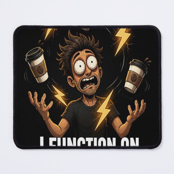 Item preview, I Function On Caffeine And Chaos Funny T-Shirt – Coffee Lover Humor Gift designed and sold by SunnyDesign82.