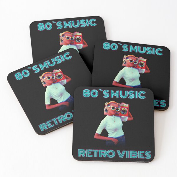 Item preview, 80s Music Retro Vibes Neon Glitch Art designed and sold by ZJDesignsArt.