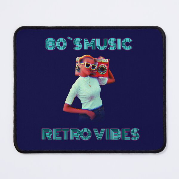 Item preview, 80s Music Retro Vibes Neon Glitch Art designed and sold by ZJDesignsArt.