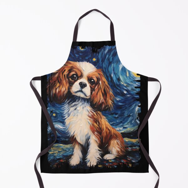 Item preview, Funny Cavalier King Charles Spaniel Starry Night Illustration Mom Dad Kids designed and sold by rafaeltto.