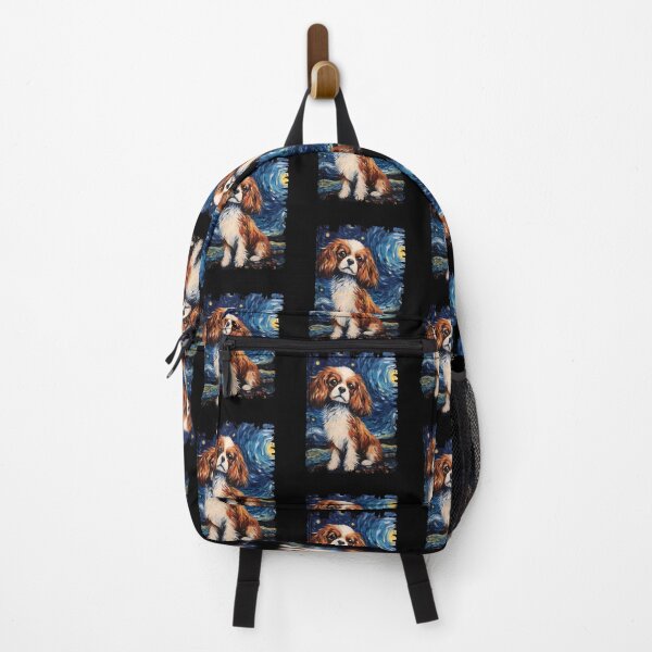 Item preview, Funny Cavalier King Charles Spaniel Starry Night Illustration Mom Dad Kids designed and sold by rafaeltto.