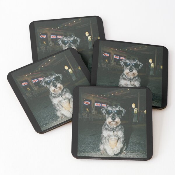 Item preview, Funny Schnauzer Drinking Iced Coffee Office Meme For Dog Lovers designed and sold by PatelCarol.