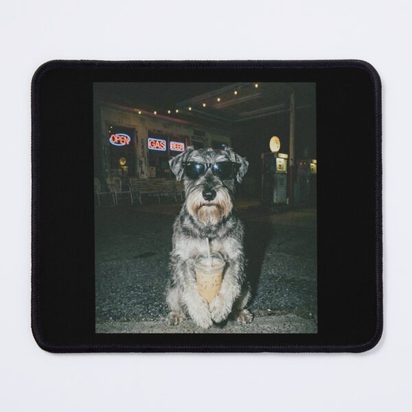Item preview, Funny Schnauzer Drinking Iced Coffee Office Meme For Dog Lovers designed and sold by PatelCarol.