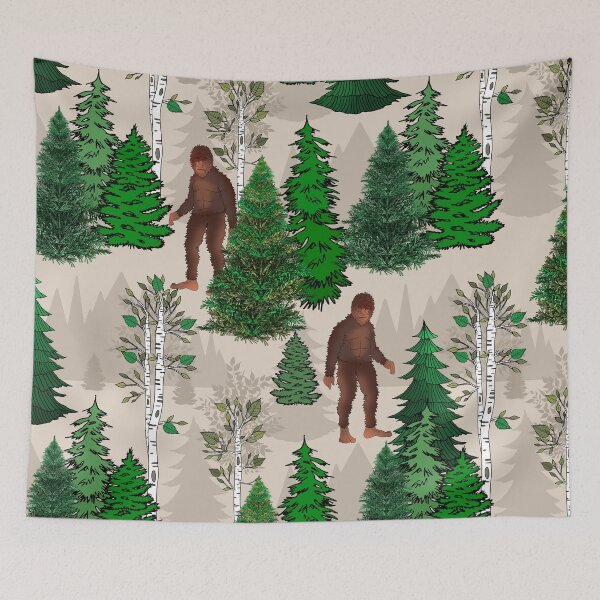 Item preview, Bigfoot in the Mountain Range Woods designed and sold by IrishVikingDesigns.