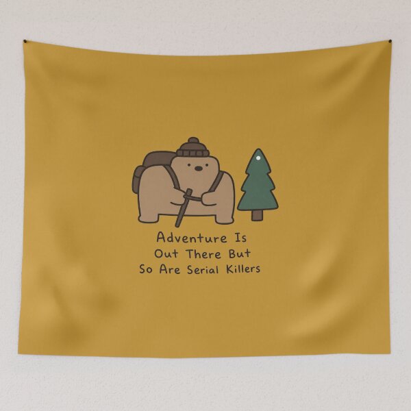 Item preview, Bears Are Cute But Deadly Hiking Adventure Joke designed and sold by bosamji.