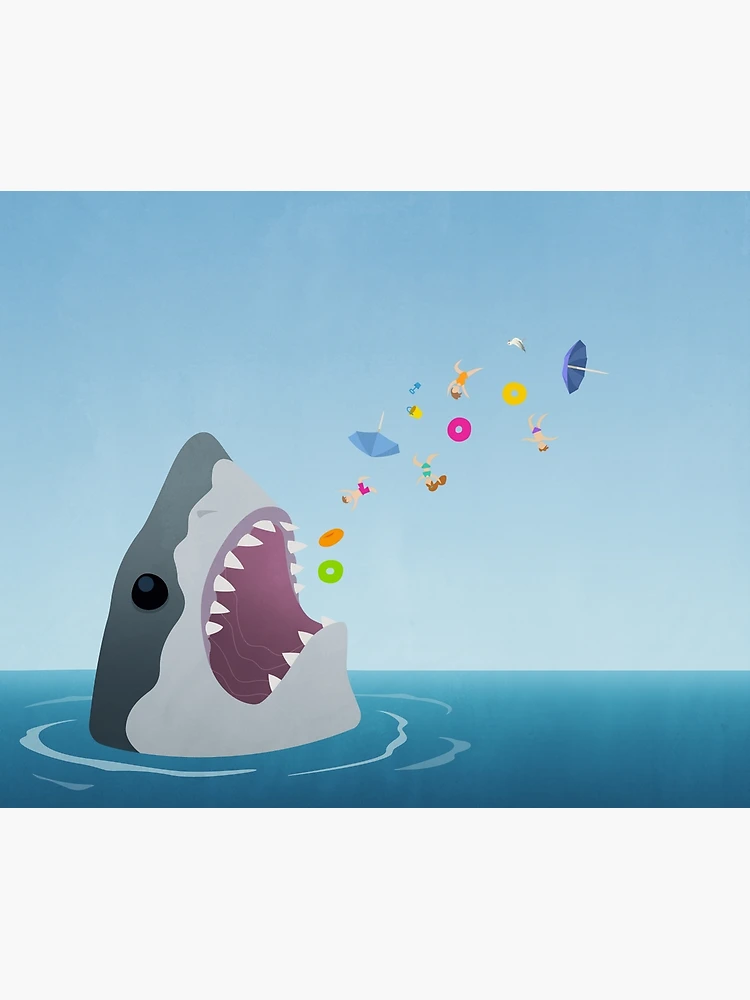 Thumbnail 7 of 7, Framed Art Print, The Meg designed and sold by RikDrawsThings.