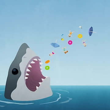 Artwork thumbnail, The Meg by RikDrawsThings
