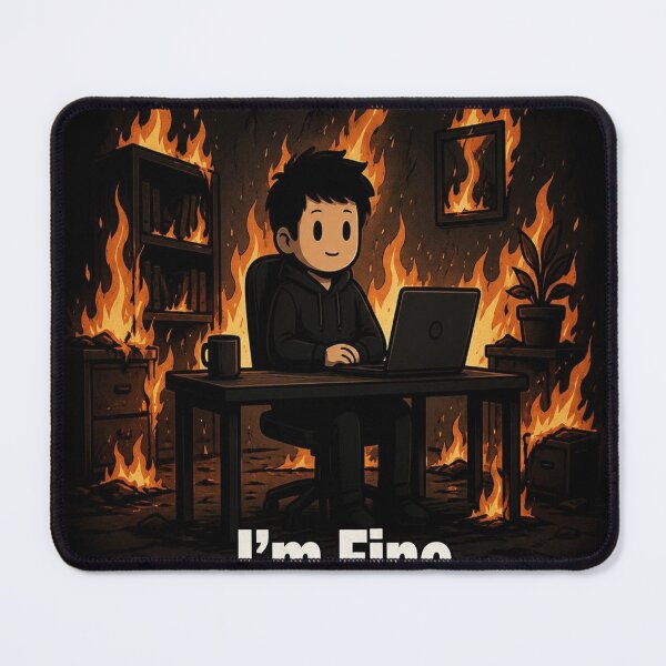 Item preview, I'm Fine Everything Is Fine Funny T-Shirt – Sarcastic Humor Gift designed and sold by SunnyDesign82.