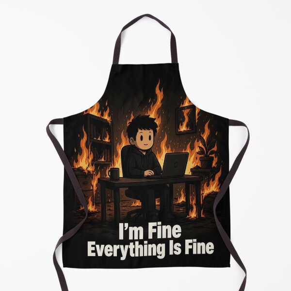 Item preview, I'm Fine Everything Is Fine Funny T-Shirt – Sarcastic Humor Gift designed and sold by SunnyDesign82.