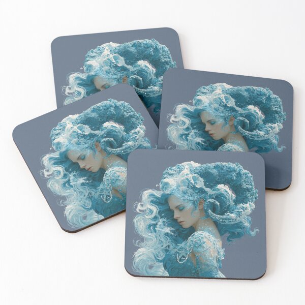 Item preview, Ocean Goddess of the Coral Reef designed and sold by MythicMood.